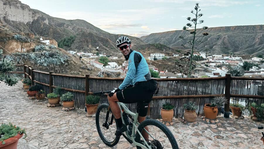 mike on a bike
