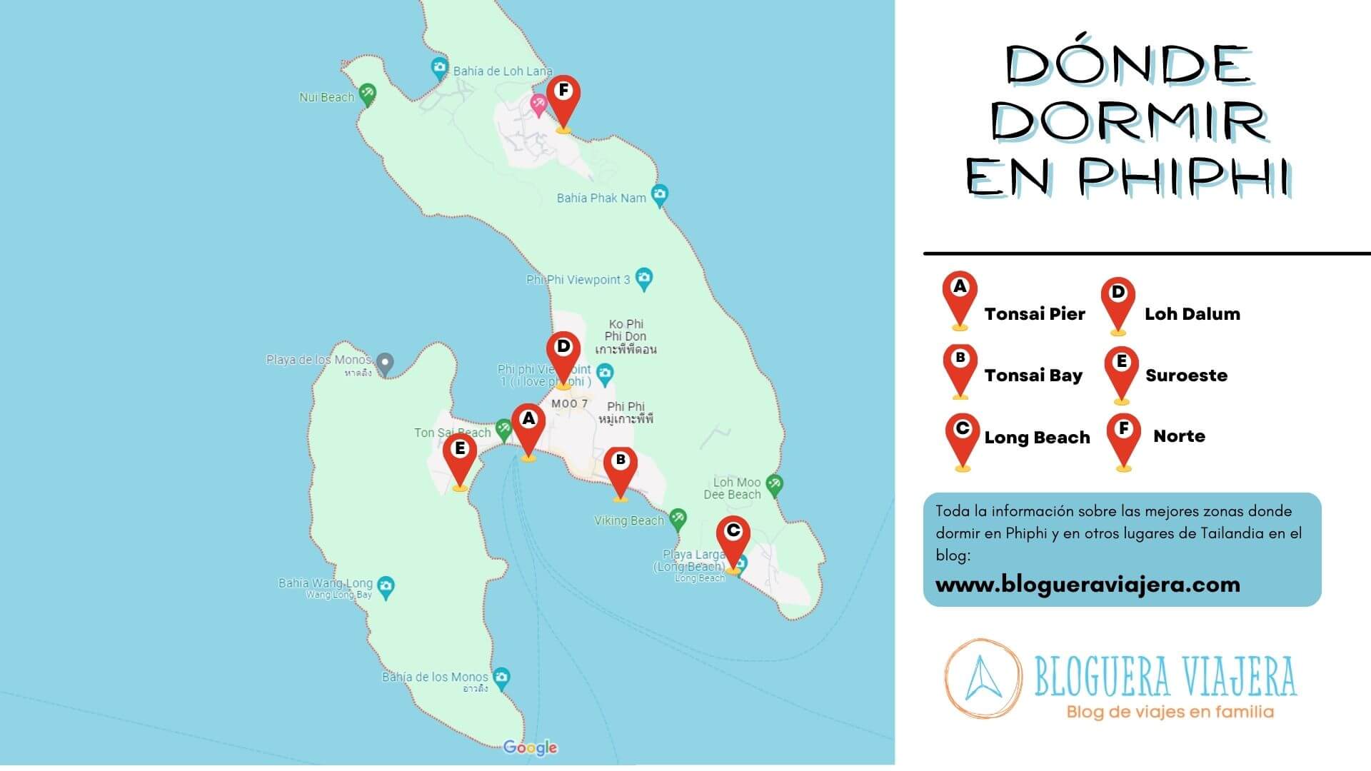 Donde dormir en phiphi mapa
