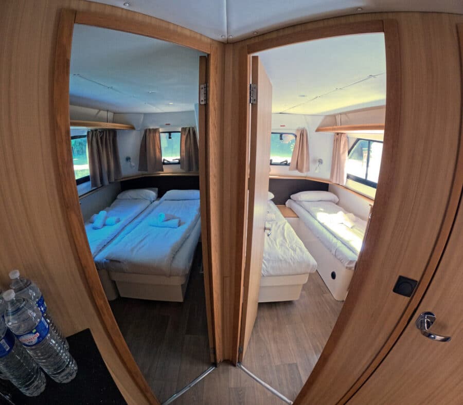 Interior de nuestro barco fluvial
