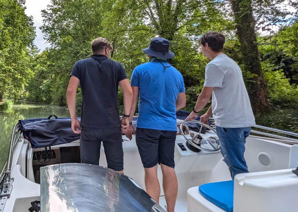 Formación en el barco