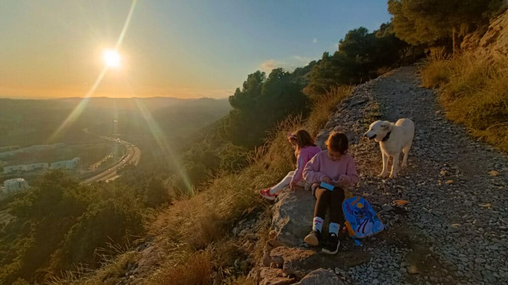 camino a la mina de Trinidad en Benalmádena.
