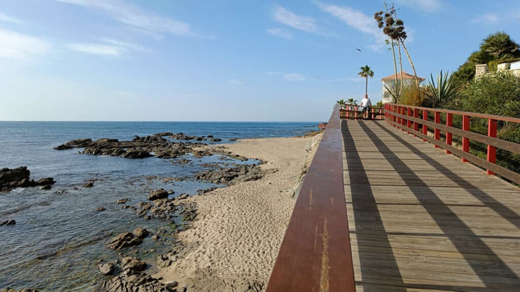 Senda litoral de Málaga cerca Mijas