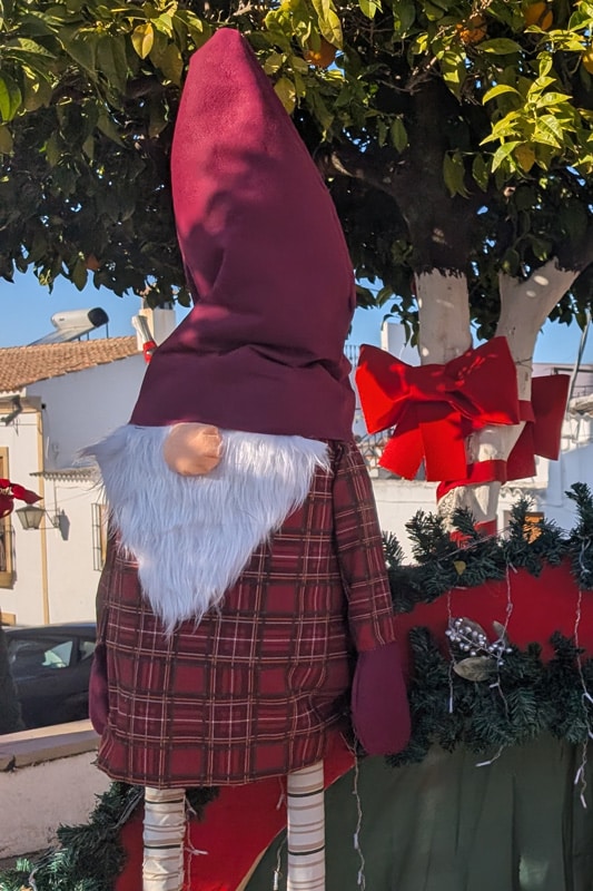 Gnomes in the streets of Morente, Cordoba. Andalusia