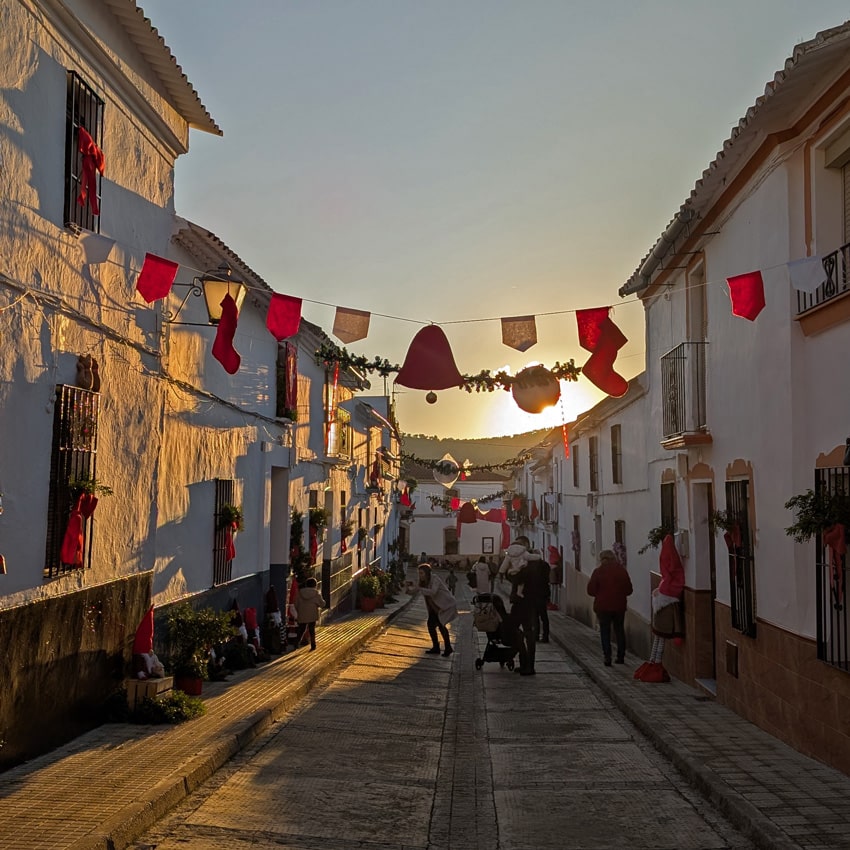 Gnomes in the streets of Morente, Cordoba. Andalusia