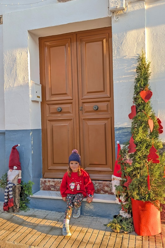 Gnomes in the streets of Morente, Cordoba. Andalusia