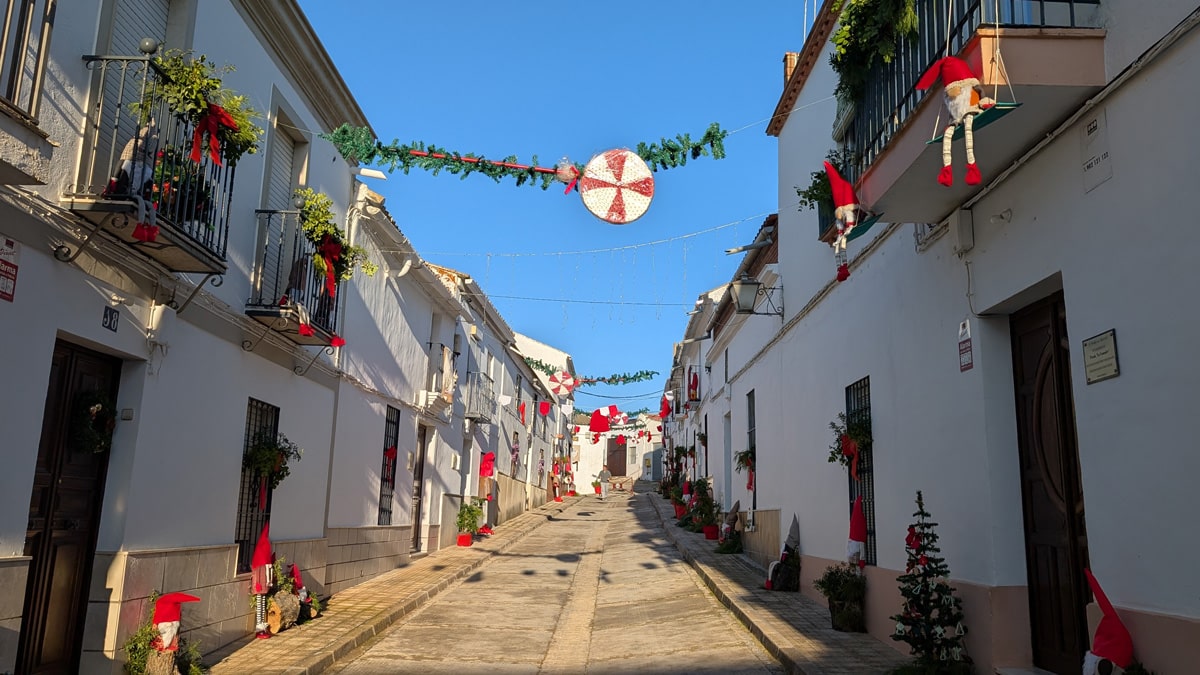 Gnomes in the streets of Morente, Cordoba. Andalusia