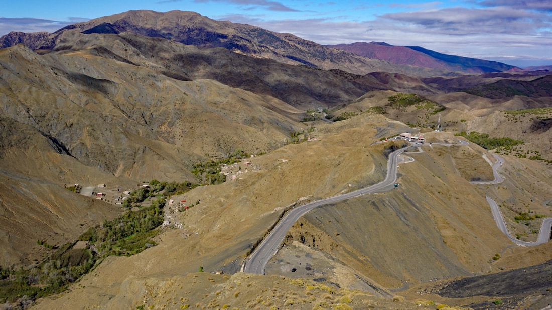 Puerta de Tichka cruzando el alto Altas Marreucos.