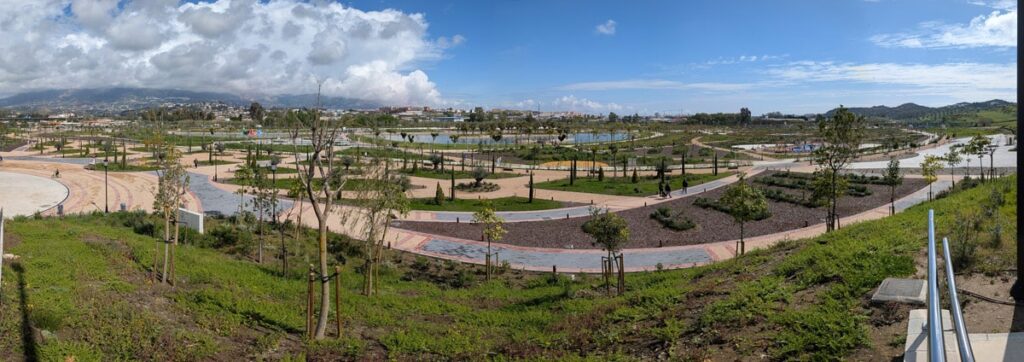 Vista panoramica del gran parque de Mijas