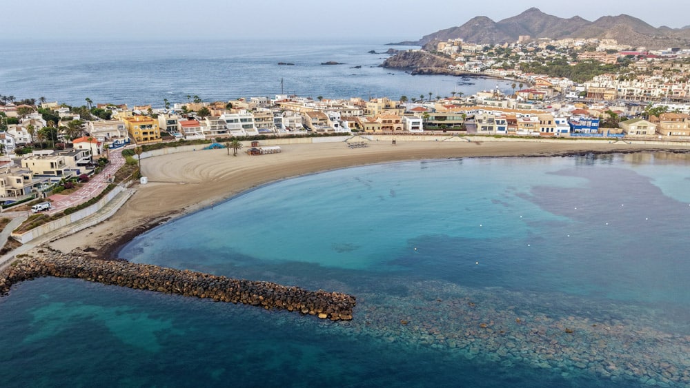 La playa de Levante en Cabo de Palos