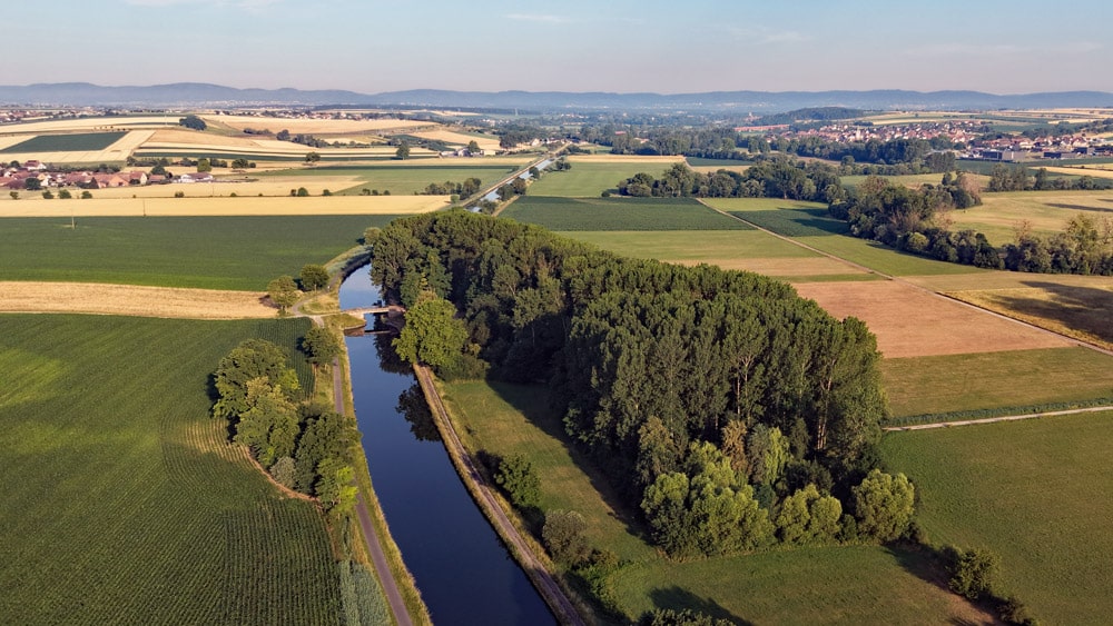 Vista desde dron del canal