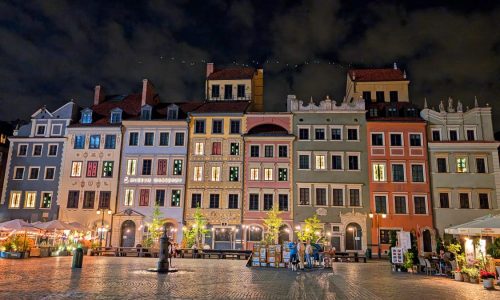 Plaza mayor de casco antiguo de Varsovia