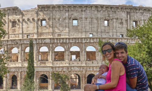 Lucía, África y Daddy en Roma